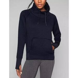 Athleta Jacquard Elevation Quilted Funnel Neck Pullover Sweatshirt